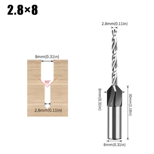 Woodworking Limit Four Edge Countersink Drill Alloy Drill Cone Drill Adjustable Depth Step Drill Screw Countersink Drill Bit - Image 10