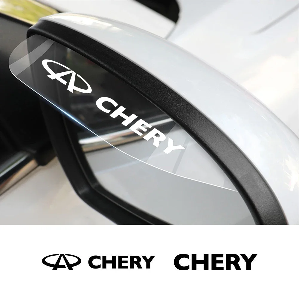 2PCS Car Rearview Mirror Rain Eyebrow Visor Shield Cover Auto Accessories For Chery Tiggo 2 4 3 7 5x Kimo Qq6 s21 Qq3 Brakes s11 rearview mirror rain eyebrow rearview mirror rain guard