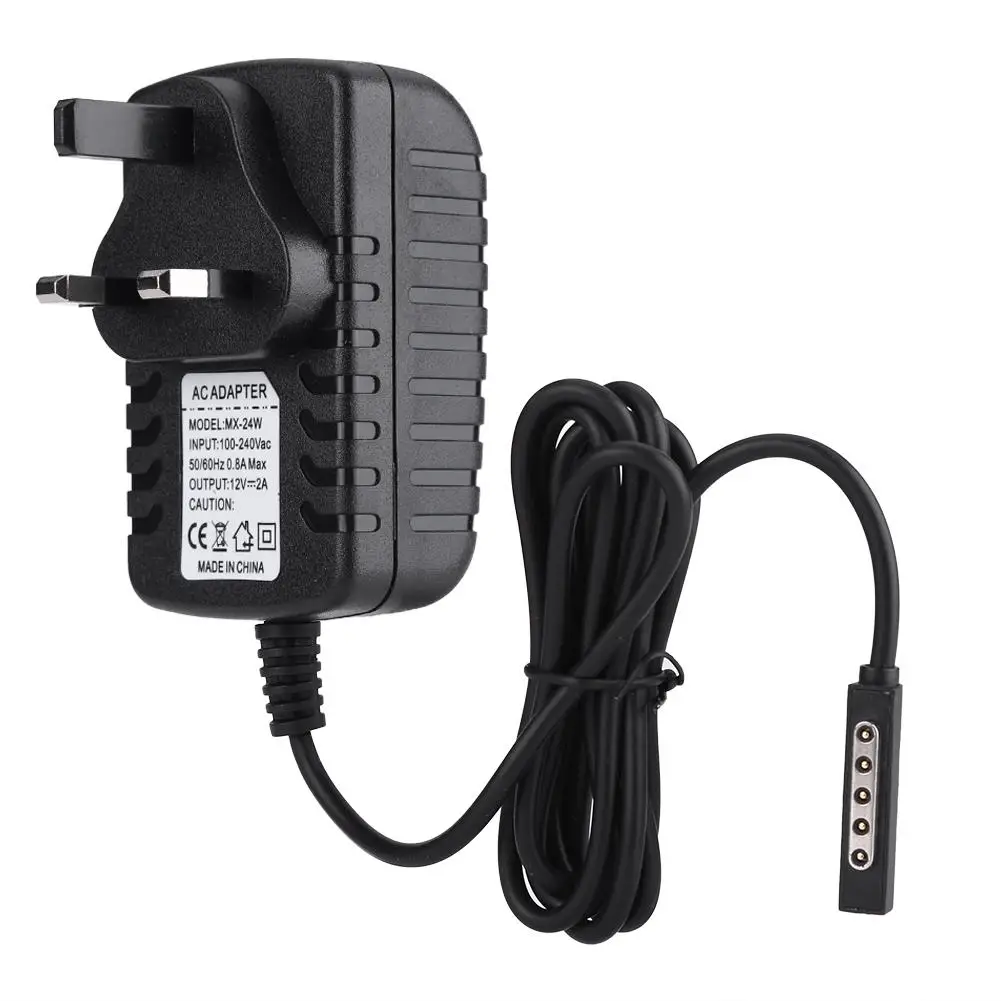 Microsoft Surface for rt Tablet Charger 12V 2A with Multi-Plug Options-Model