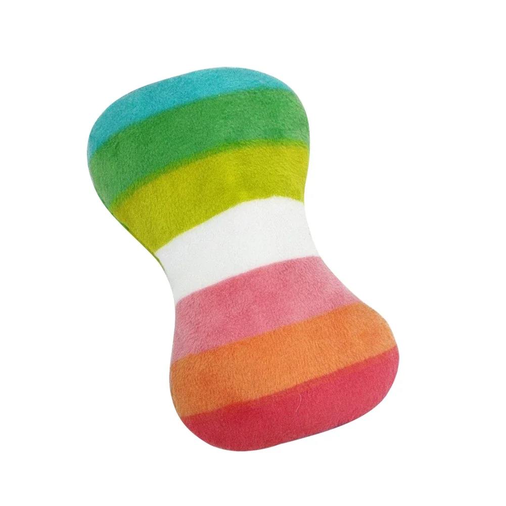 Pet-Friendly Cartoon Fruit Animals Plush Chew Toy with Squeaker