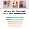 2 Heads Nail Art Dotting Pen Professional Manicure Tools Nail Brushes Set UV Gel Drawing Pen DYI Nail Painting Brush Tools 4