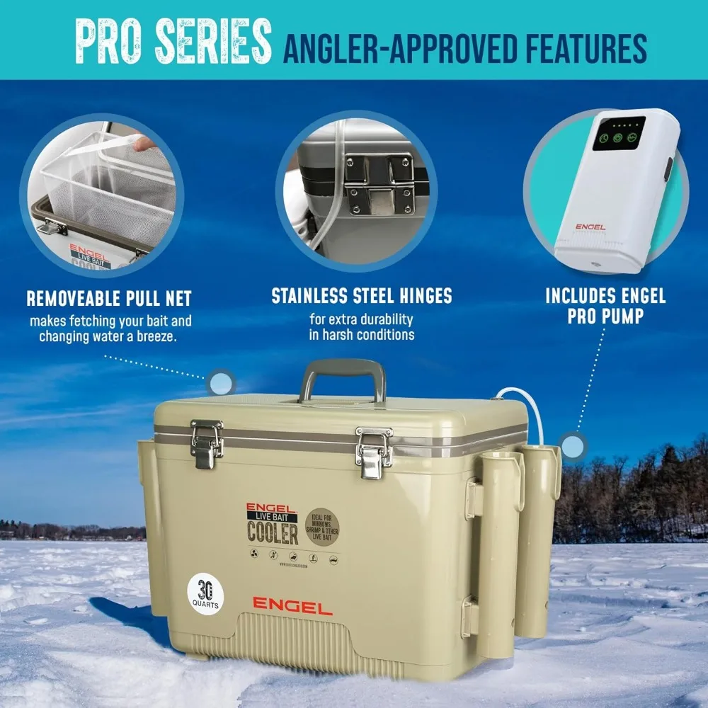 Live Bait Pro Well with Lithium-Ion Rechargeable Aerator