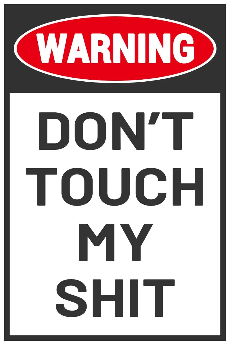 

Мужская пещера Bestylez Do Not Touch Sign, аксессуары для мастерских, гаражная фотография, веселая фотография 12 "* 8" (186)