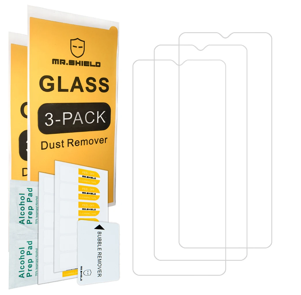 

Mr.Shield Screen Protector compatible with T-MOBILE (REVVL 6 PRO 5G) / REVVL 6X Pro 5G [Tempered Glass] [3-PACK] [9H Hardness]