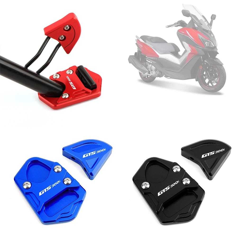 

For SYM GTS300i GTS 300 300i Motorcycle CNC Accessories Kickstand Foot Side Extension Pad Support Plate Enlarge Stand