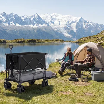 JHK Heavy-Duty Folding Wagon Cart 1