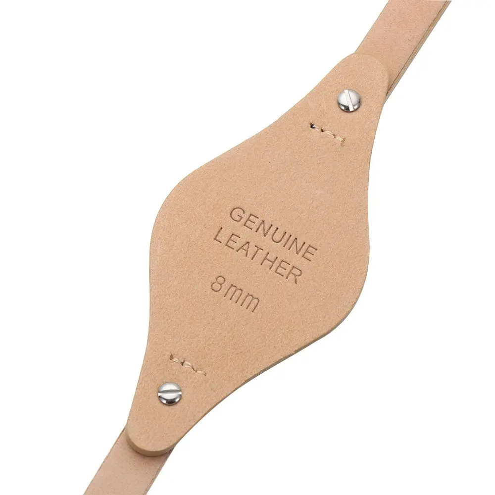 Round Tail Genuine Leather Watchband Loop Strap Bracelet