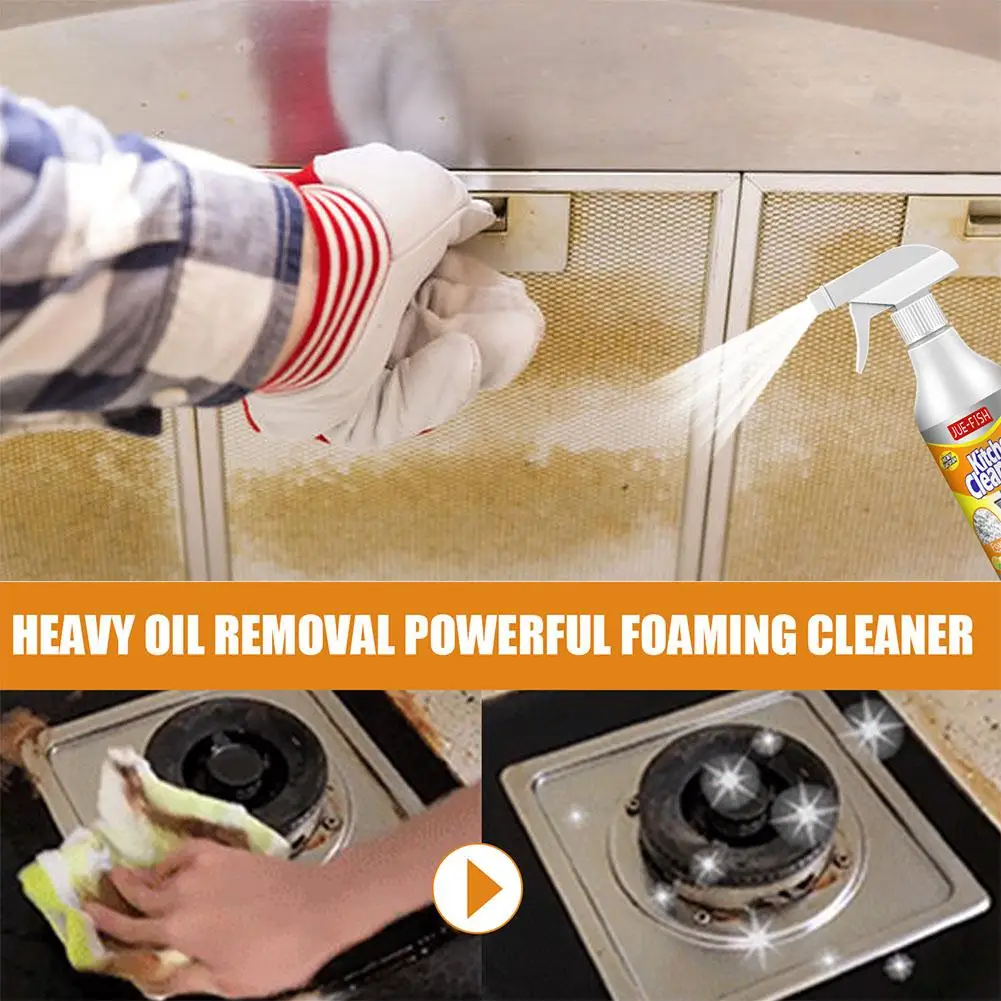 Kitchen Oil Cleaner Bubble Spray Remover Grease Foam Multipurpose Kitchen Grills Foam Washing Kitchenware Degreaser Cleaning