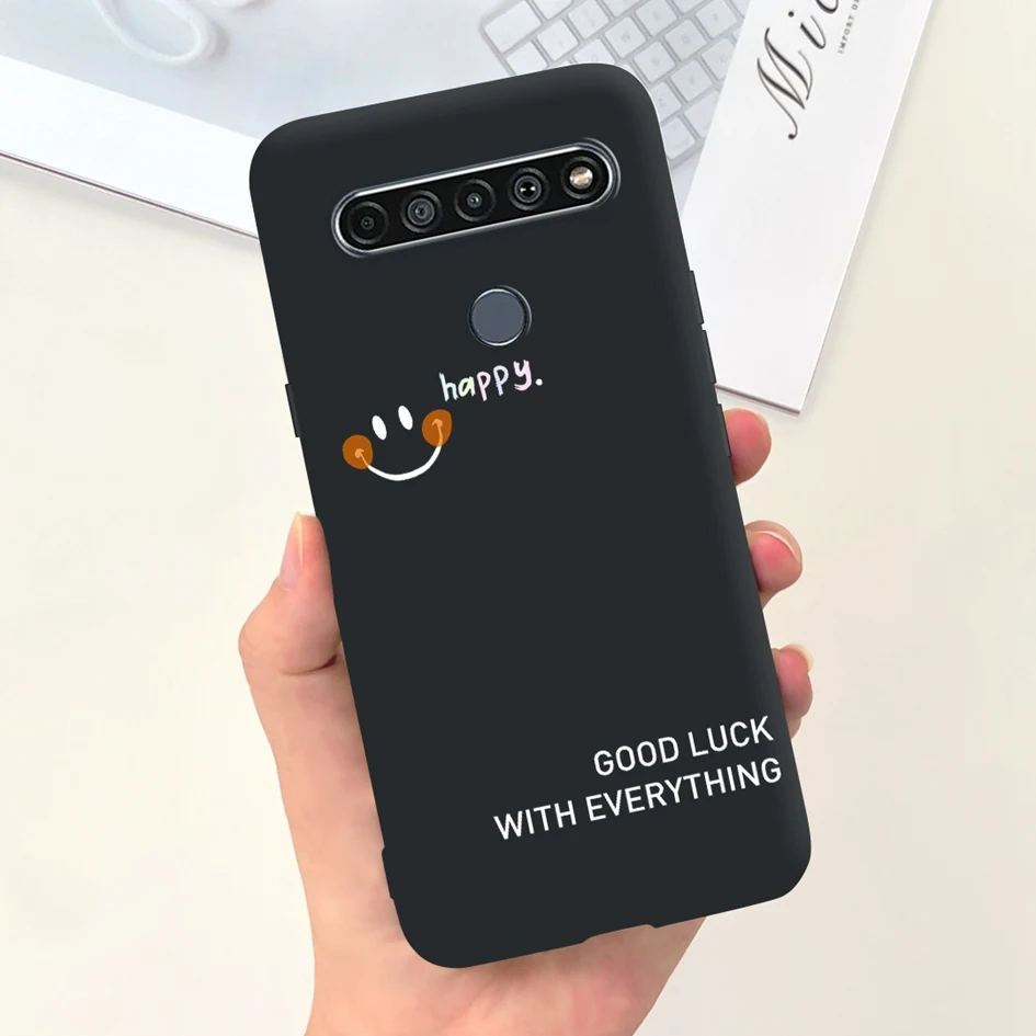 Cute Cat & Dinosaur Soft Black Silicone Shockproof Bumper Phone Case