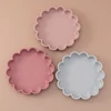 1PC Baby Silicone Dishes BPA Free Cartoon Lion Shape Baby Tableware Suction Baby Plate Non-Slip Lunch Box Pure Color Baby Stuff 1