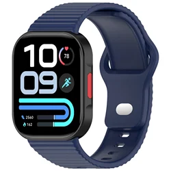 Versatile Silicone Sport Wristband Replacement Strap for Redmi Watch 6 5 4 (Midnight blue)