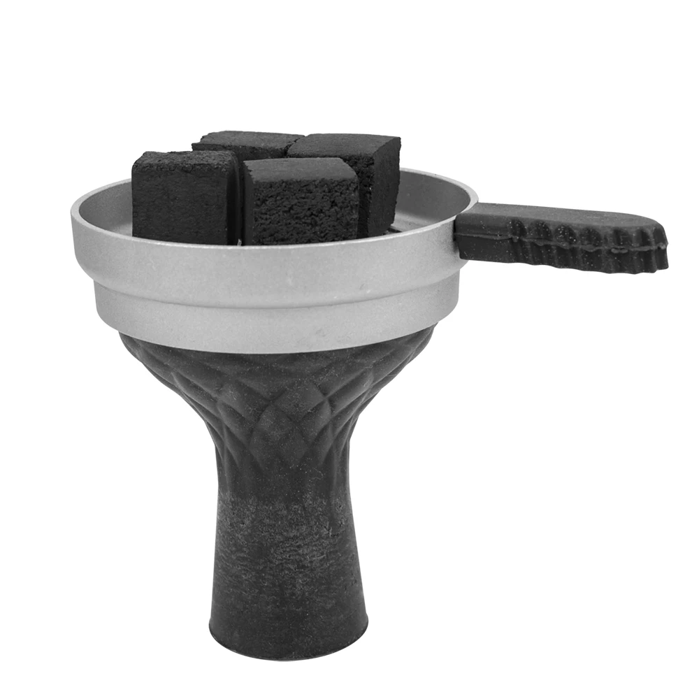 Aluminium Alloy Hookah Shisha Charcoal Screen Holder with Handle Narguile Cachimbas Hookah Bowl Accessorie 6