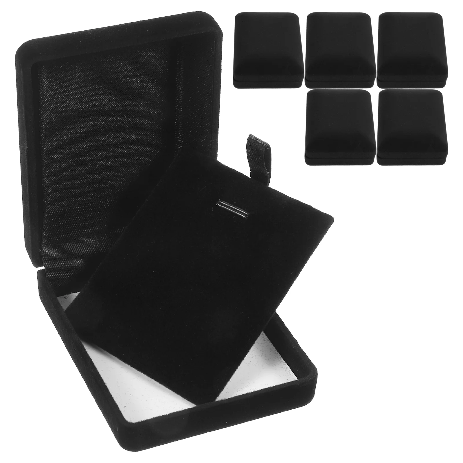 

6pcs Jewelry Packing Boxes Necklace Pendant Box Necklace Earrings Rings Display Holder