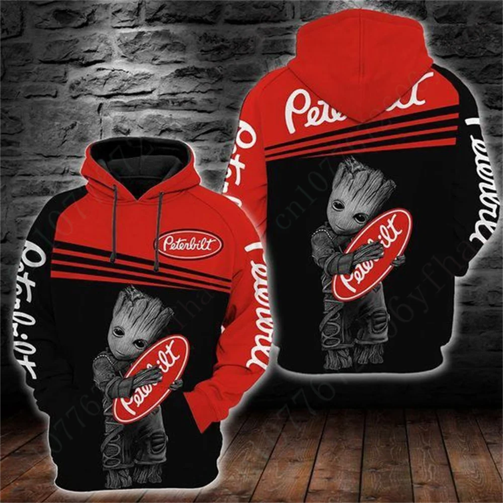 

Peterbilt Anime Zip Hoodies Top Casual Hoodies For Men Women Unisex Clothing Essentials Pullover Harajuku 3D Printing Sweatshirt