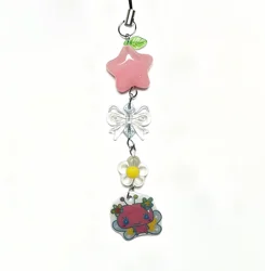 Charming & Stylish Kawaii Handmade Keychain Accessory (Pink)