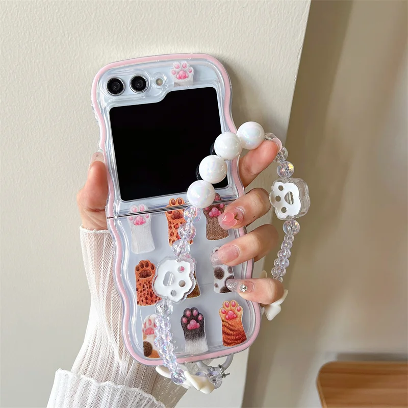 thumbnail image 1 of For Samsung Galaxy Z Flip 5 4 3 Phone Cases Cute Cartoon Dinosaur Wave Tpu Soft Back Cover For Samsung ZFlip5 ZFlip4 5G ZFlip3, 1 of 5