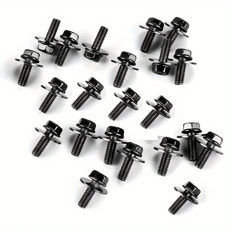 30/50pcs Heavy-Duty Rust-Resistant Metal U-Shaped Clamps for Bumper & Fender Secure Fixing Kit