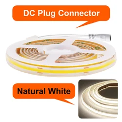 Waterproof Flexible COB LED Strip Light - Warm to Cool White, IP67, High - Density Linear Lighting - 24V 8m (DC Plug Natural)