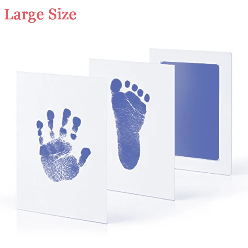 outdoor newborn photos Large Size Non-Toxic Baby Handprint Footprint Imprint Kit Baby Souvenirs Casting Newborn Footprint Ink Pad Infant Clay Toy Gifts cheap newborn photography near me Baby Souvenirs