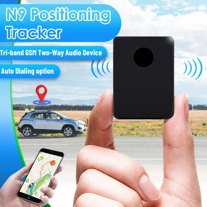 Mini N9 GSM Device Anti-lost Anti-theft GPS Tracker Audio Monitor Listening Surveillance 12 Days Standby Voice Activation Built