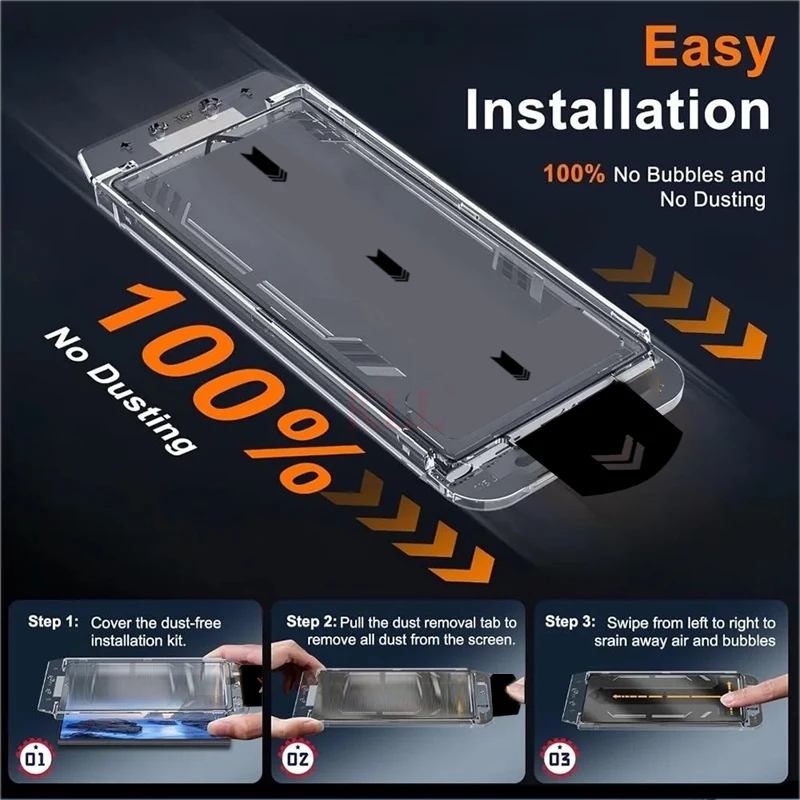 Dust-Free Easy Installation Screen Protector - Premium Glass Cover