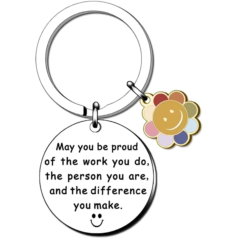 Thank You Gifts Bulk Free Employee Appreciation Ideas & Printables: No Cost Recognition ... - Library Sunflower Keychain