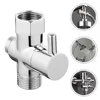3 Way Switch Faucet G1/2inch Valve Adapter Shower Diverter Valve Faucet Shower Tap Connector Splitter Bathroom Accessories 4