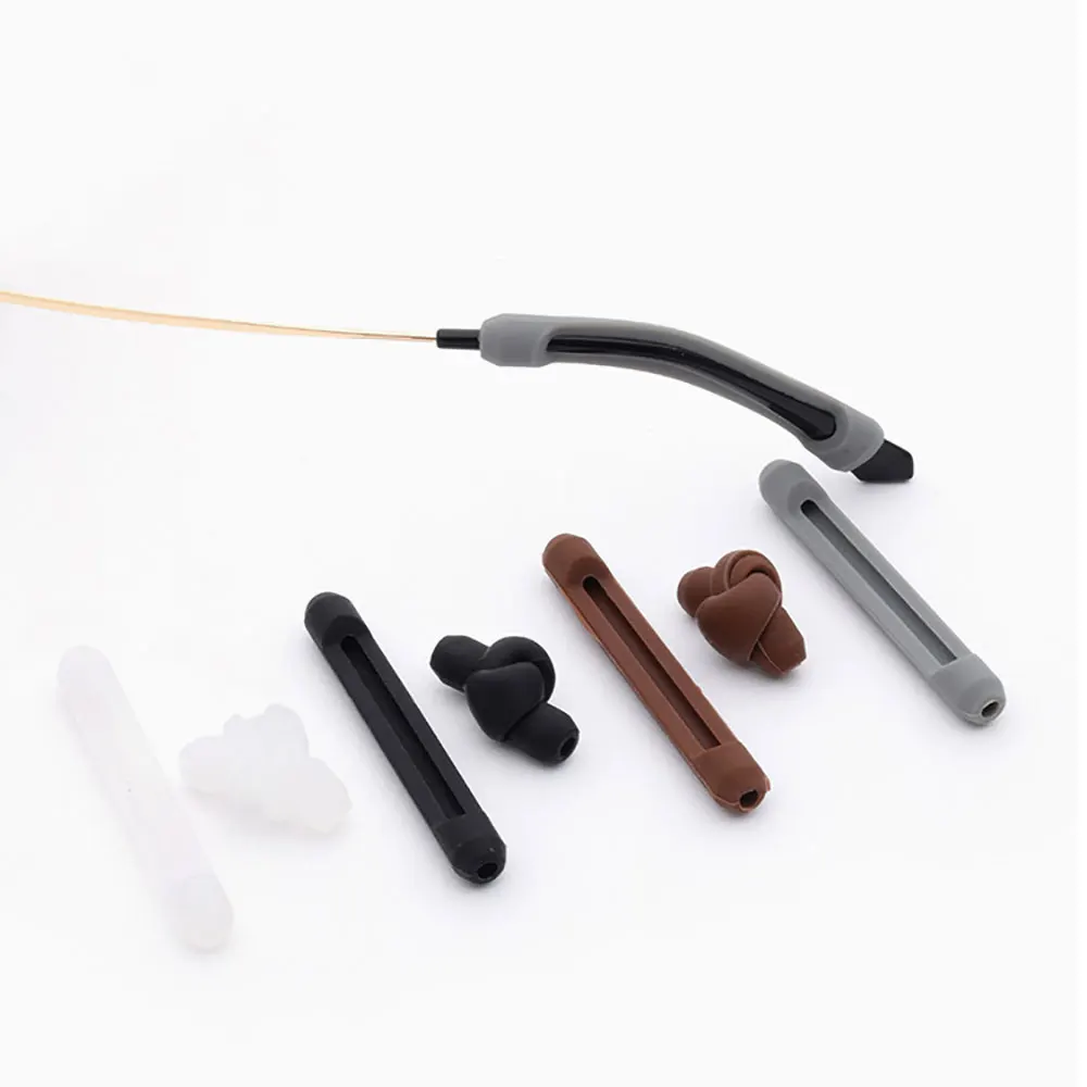 Silicone World Large Silicone Glasses Legs Non-slip Cover Eyewear Anti Slip  Ear Hook Temple Tip Holder Eye Glasses Accessories