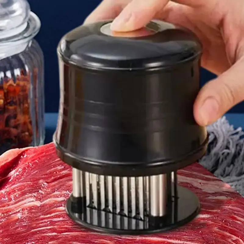 1pcs Stainless Steel Meat Tenderizer Kitchen Meat Tool For Cooking BBQ 56 Blades Needle Hammer Tenderizer For Steak Beef
