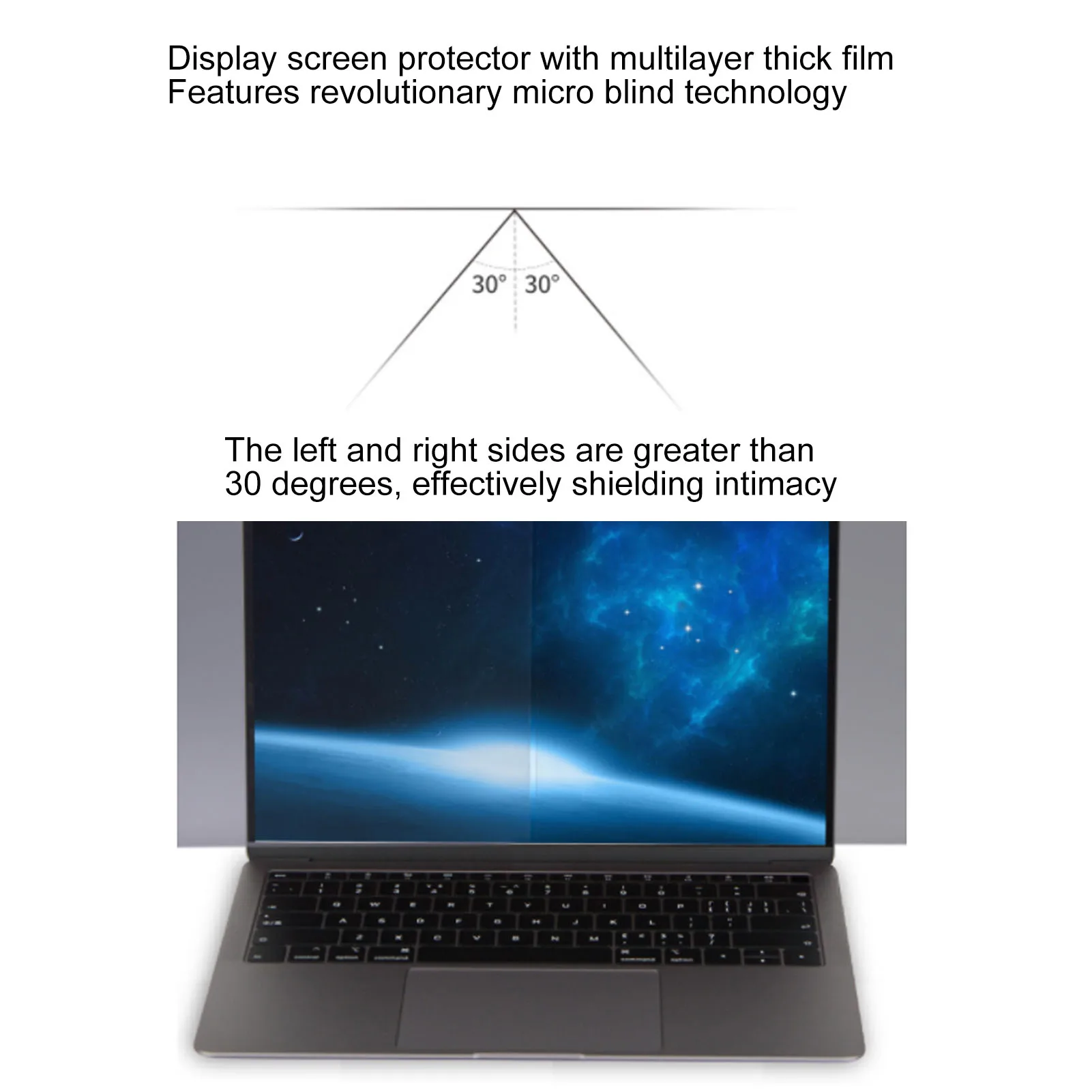 2 Pezzi Filtro Privacy per Schermo Computer da 24 Pollici, Rapporto 16:9, Pellicola Protettiva Antigraffio Anti Luce Blu per la Cura degli Occhi - immagine 5