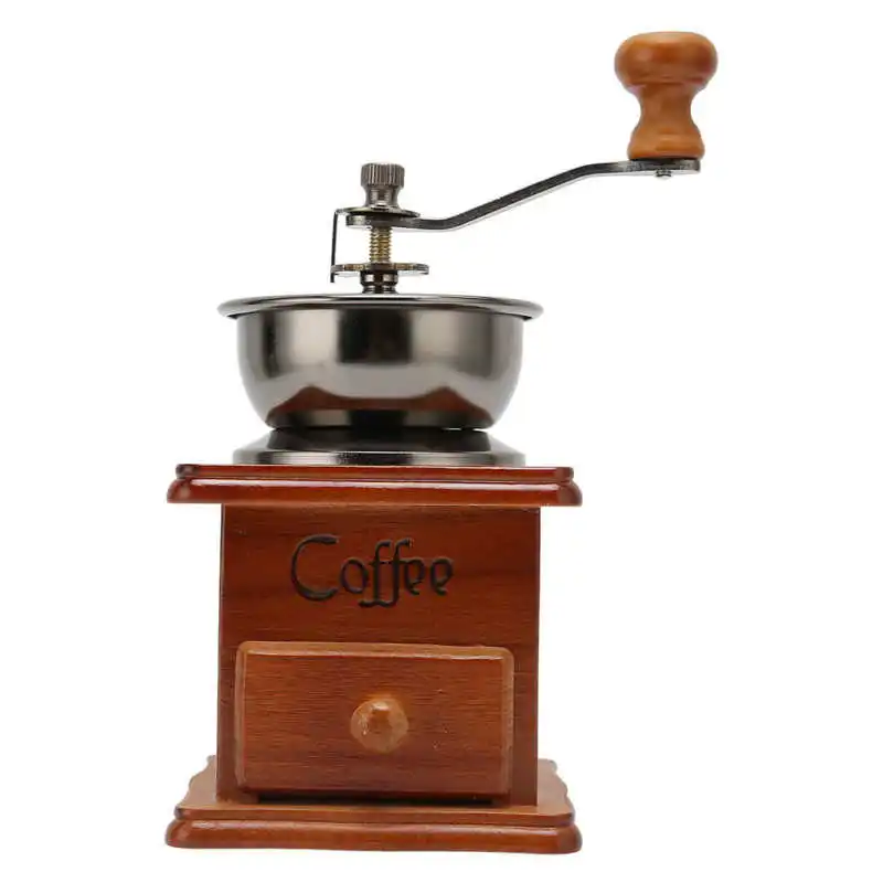 Manual Coffee Bean Grinder Vintage Style Hand Coffee Mill Grinder for