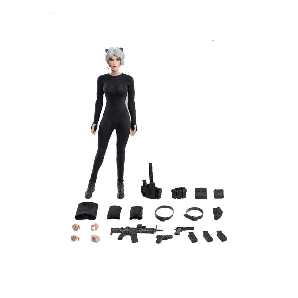 

1/12 Female Soldiers 6 Inch Action Figure VCF-3002 Catwoman, Female Assassin Assemble Action Figurals Model