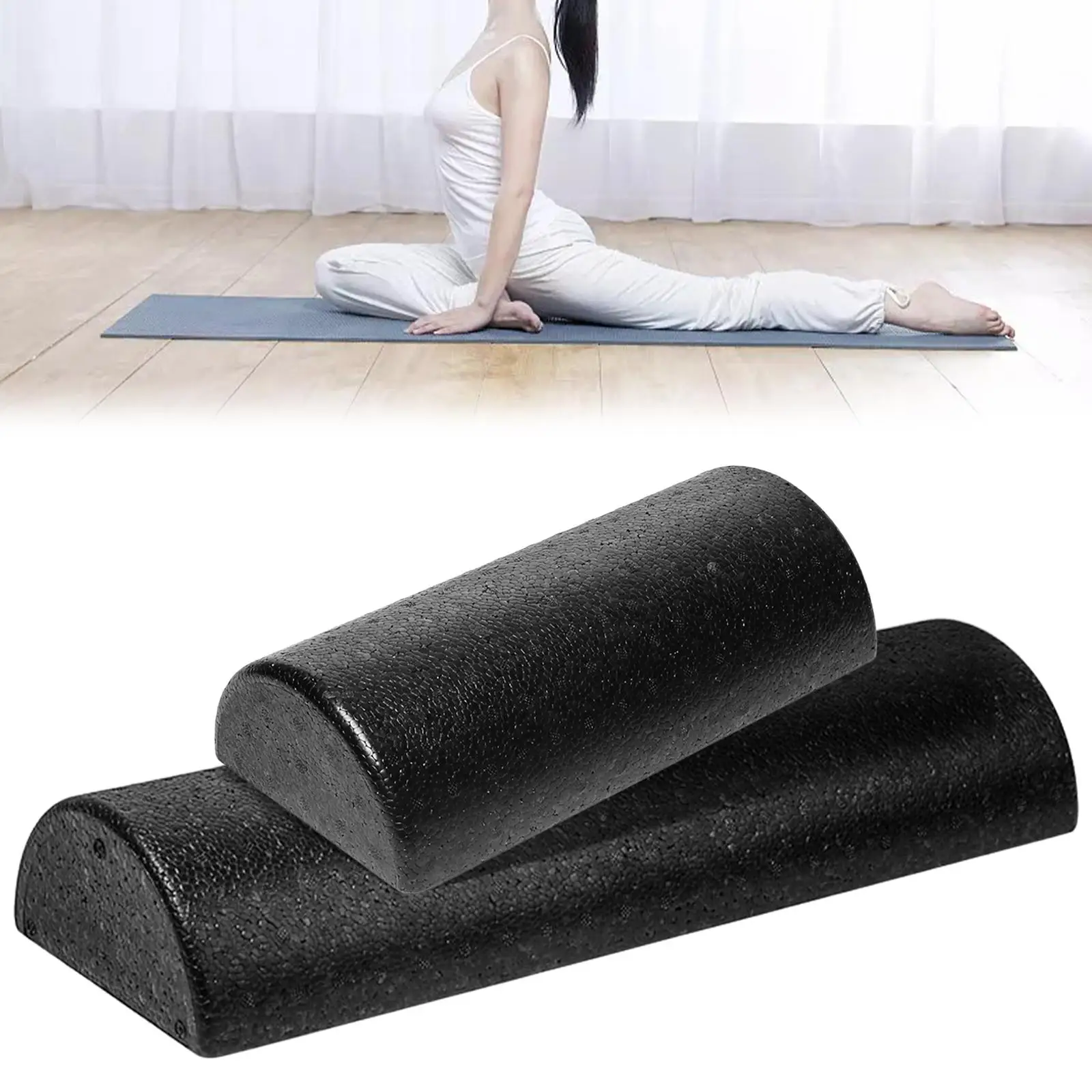 Half Round Yoga Column Roller  Balance Training for Training Yoga Gym Yoga Blocks Deep Tissue Half Back Legs Equipment