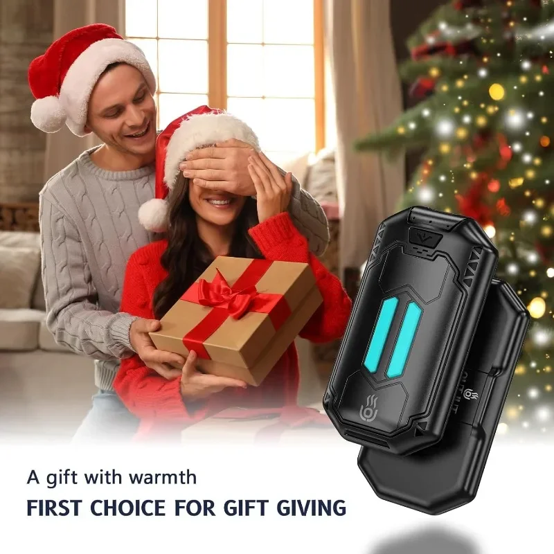 Portable Hand Warmer Electric Heater AI Hand Warmers Rechargeable 2 Pack 6000mAh Electric Hand Warmers with 3 Heat Settings 20Hrs Long Lasting Portable Pocket Heater