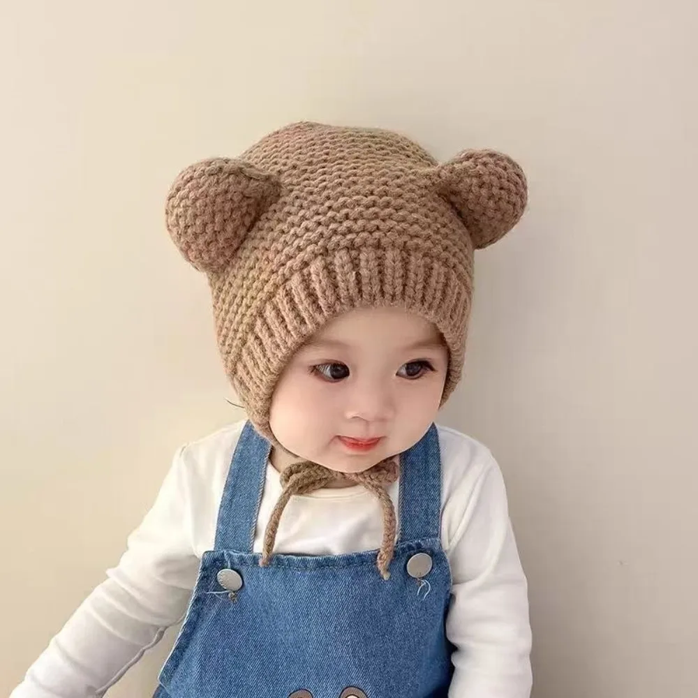 Warm Knitted Beanie Hat for Kids Cold Weather