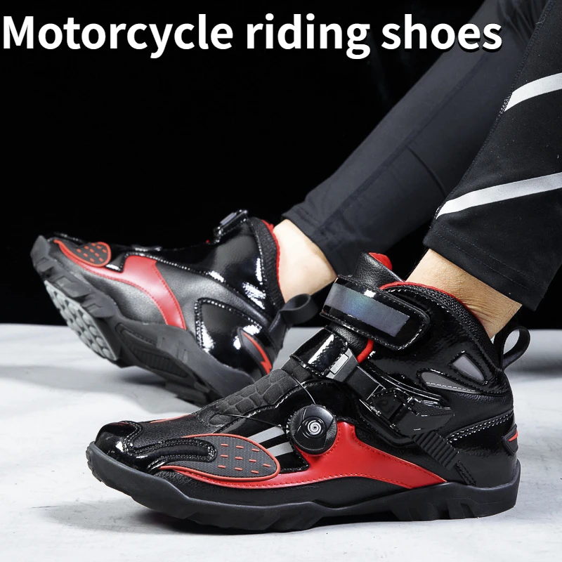 

Motorcycle Riding Shoes Waterproof and Wear-resistant All Year Round Off-road Motorcycle Short Boots Winter Riding Equipment
