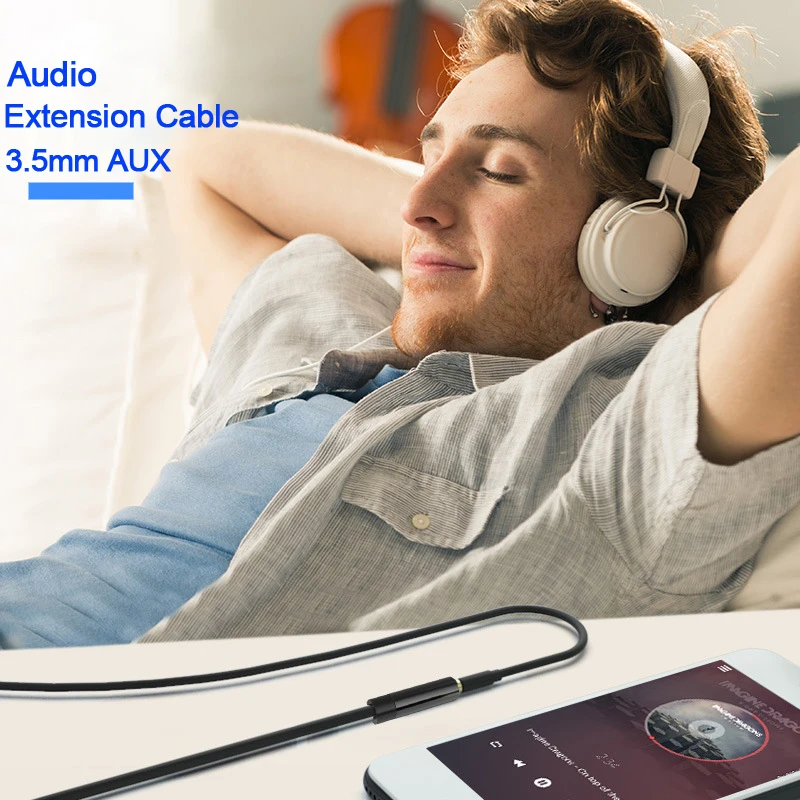 Premium 3.5mm Audio Extension Cable for Headphones and Speakers