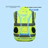 Summer Cooling Air Conditioner Reflective Vest Men's Women's Style With Fan Multiple Pockets Environmental Workwear Vest 2