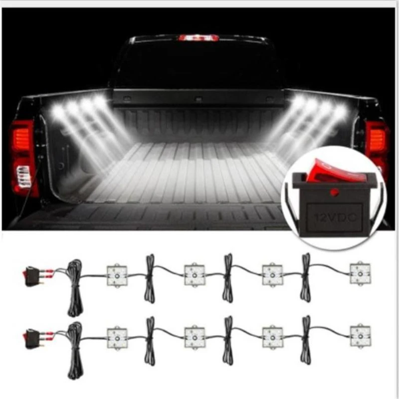 8 قطعة 6000K LED أضواء ضوء سرير الشاحنة عدة 5630 48 SMD المصابيح ضوء مقاوم للماء ل RV قارب البضائع بيك اب لتويوتا/التندرا/تشيفي