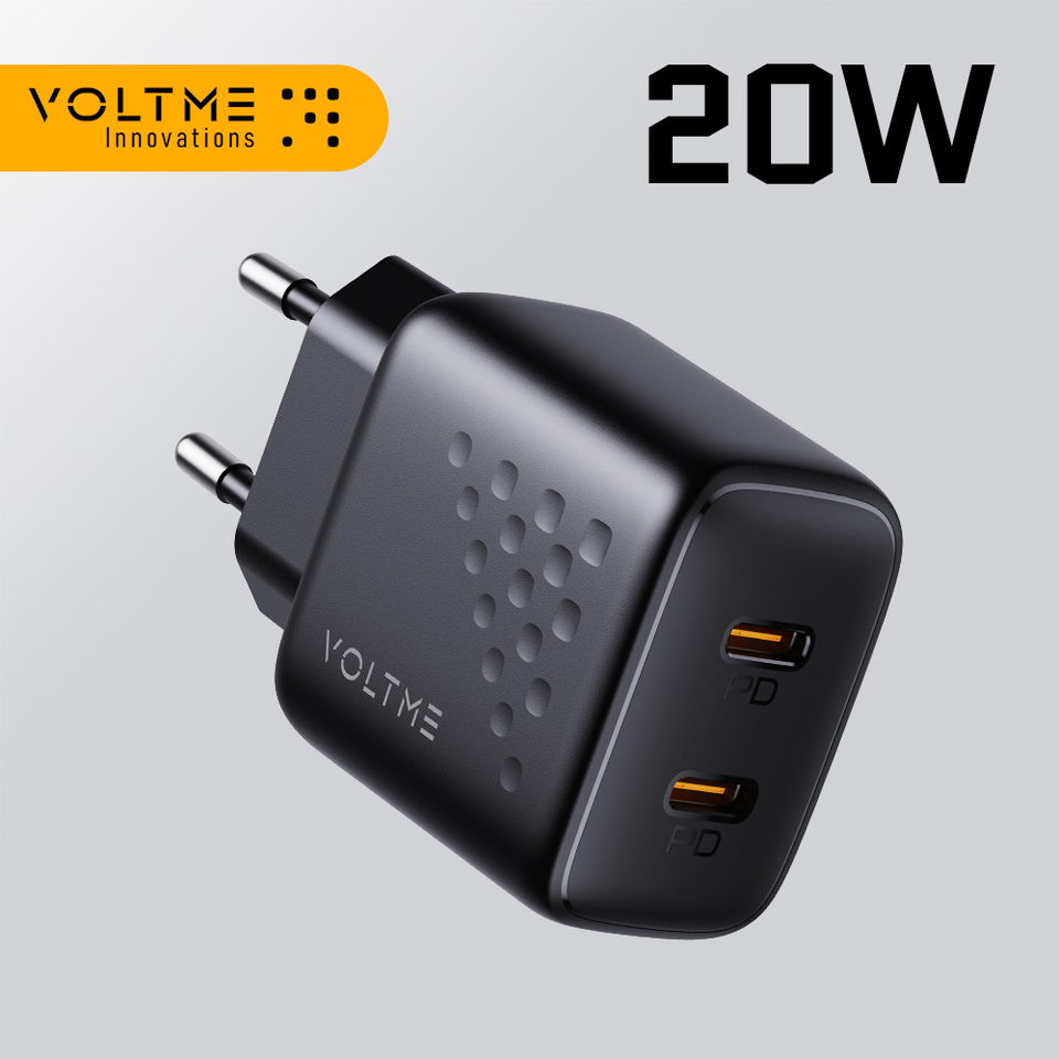 VOLTME USB Charger For iPhone 15 PD 20W Fast Charging Phone Charger Quick Charge 4.0 USB Type C Fast Charger For Samsung S23