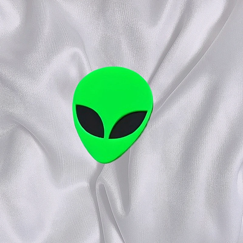 KUGUYS Alien ET grüne Broschen für Frauen, niedliche Schmuckaccessoires aus Acryl