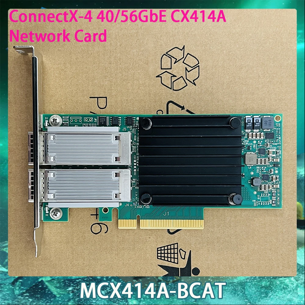 MCX414A-BCAT For Mellanox CX414A ConnectX-4 40/56GbE PCI-Ex8 Dual