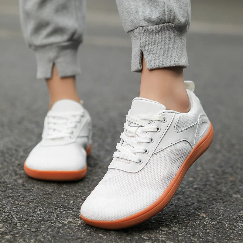 Man Barefoot Shoes Wide Toebox Sneaker Minimalist Women Cross-Trainer Wide Zero Drop Casual Knitting Walking Shoes Large Size barefoot shoes