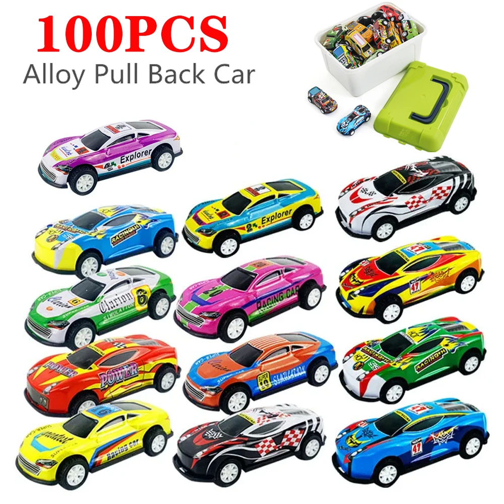 Set De 6 Coches De Juguete De Inercia Para Niños – Mini Coches De Carreras De Metal Y Plástico, Colores Brillantes, Regalo Perfecto