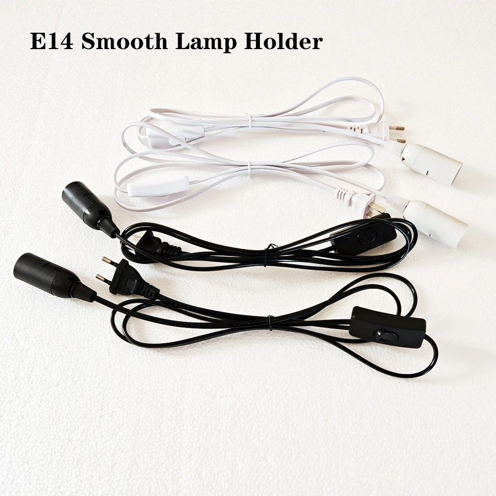 E14 Lamp Holder 1.8m EU/US/AU/UK Plug Power Cord Lamp Base Socket LED Pendant Light Head With 303 Switch Extent Cable