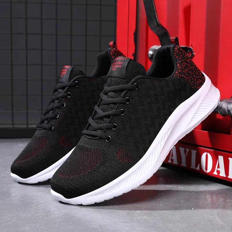 Fashion Lace-up Shoes Men 2024 Spring Autumn New Trend Breathable Casual Men’s Sneakers Tenis Masculino ripple Mesh shoes