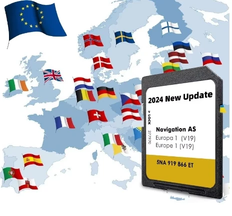 Micro SD Memory Card 32GB For AS V19 Car Navigation System MIB2 With GPS Maps Software