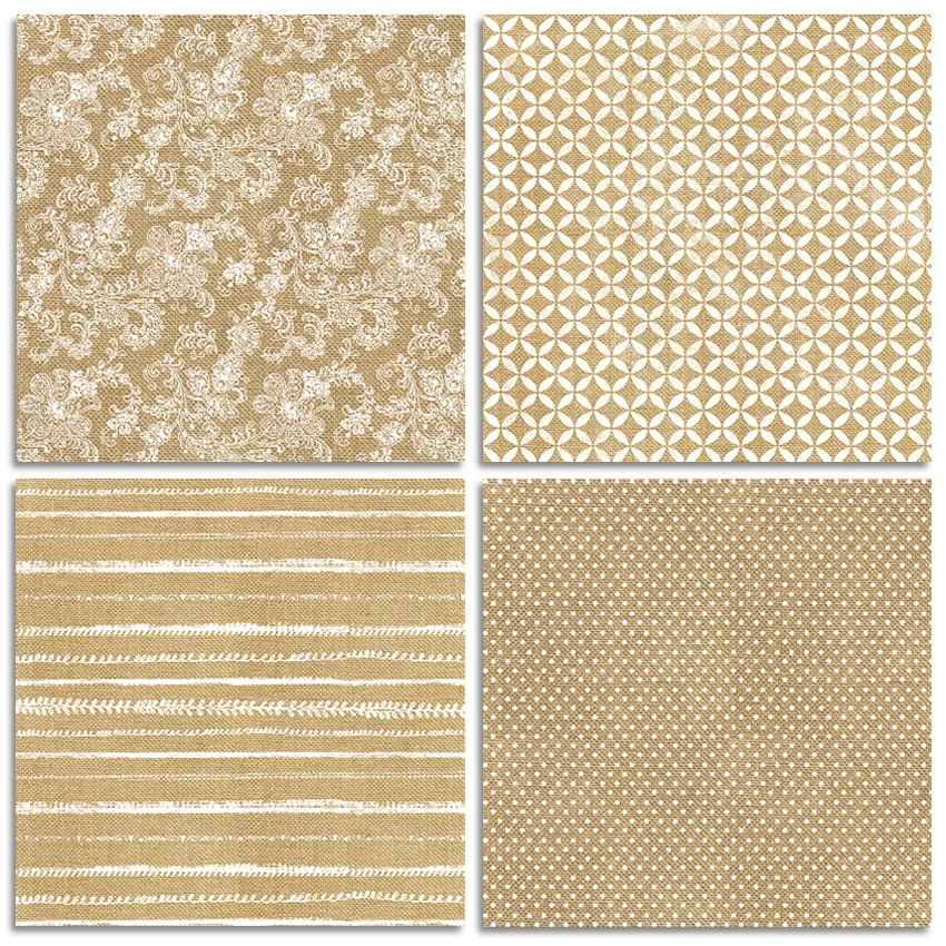 24Sheets/Set Vintage Flower Material Ppaper DIY Scrapbooking Journal Base Collage Photo Props Gift Wrapping Decoration Paper