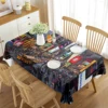 New York City Tablecloth Modern Cityscape Night Scene Rectangular  Living Room Dining  Kitchen Banquet Decorations 1