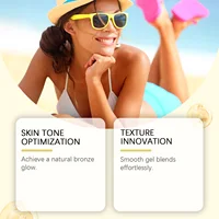 Gel Bronzant Hydratant à la Carotte, Léger et à Absorption Rapide, Rehausseur de Teint Naturel Sans Soleil pour le Visage et le Corps 4